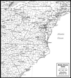 Download MID-ATLANTIC STATES MAP to print